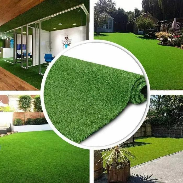 Tapis de Gazon Artificiel Simulation de Plante Verte Lavable Résistant à la Moisissure Intérieur Jardin Extérieur Occasions Spéciales