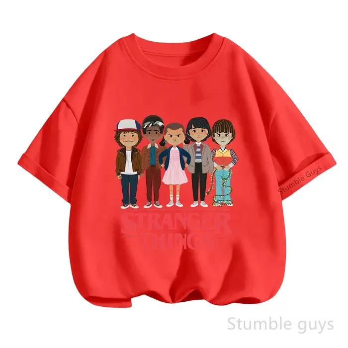 T-shirt en coton doux pour enfants, vêtements d'été pour garçons et filles, t-shirt à manches courte