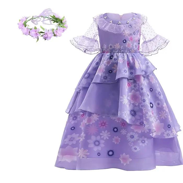 Costume cendrillon pour enfants, robe de princesse pour filles, raiponce, blanche-neige, Belle Jasmi