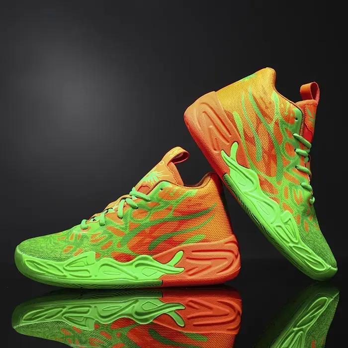 Chaussures de basket-ball pour hommes, baskets montantes souples et légères, antidérapantes, absorba