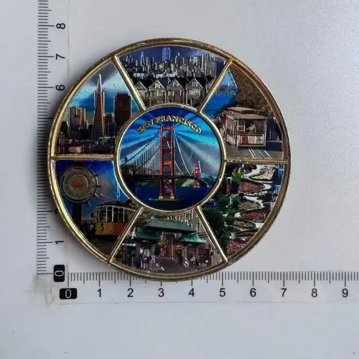 Aimants de réfrigérateur en PVC souple pour la décoration intérieure, souvenir de tourisme, autocoll