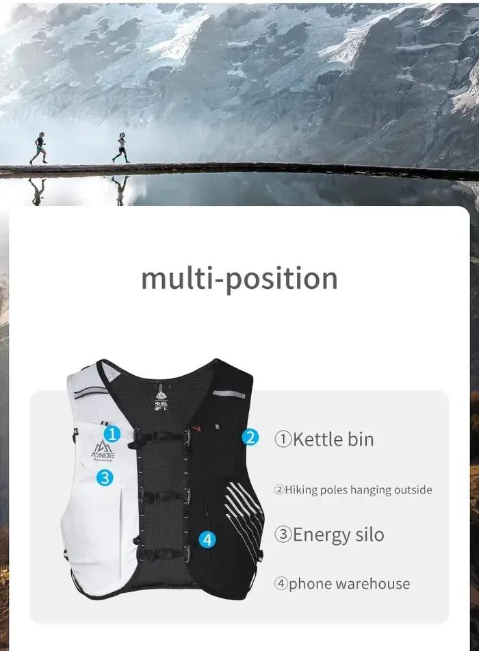 Sac à dos léger avec système d'hydratation pour course à pied randonnée trail et exploration户外探险