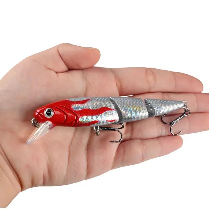Leurre de pêche dur avec yeux de poisson 3D, appâts artificiels imbibés, matériel de pêche à la carp