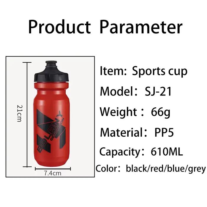 BOLANY 610ML bouteille d'eau de vélo en plastique léger en plein air salle de sport sport tasse Port
