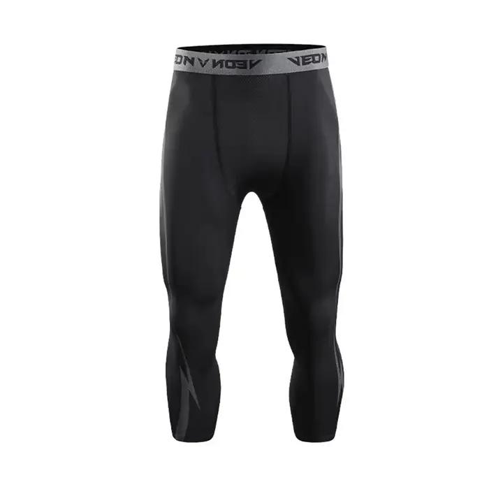 Leggings de musculation athlétiques compression 3/4 - Respirants, séchage rapide pour course et entraînement