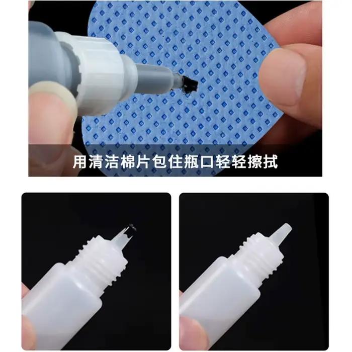Lingettes en papier coton pour enlever la colle des cils, 200 pièces, lingette buccale de la bouteil