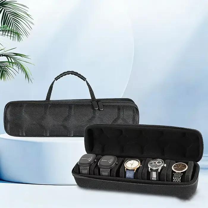 Boîte de rangement pour montres hommes étui de voyage support de présentation système anti-déplacement montres-bracelets collection de montres protection organisation élégance voyage occasions sociales présentations