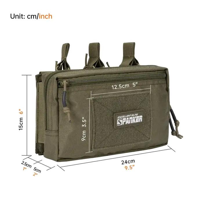 Pochettes tactiques Molle Triple pour magazines, avec sac d'accessoires, pochette pour magazines à d