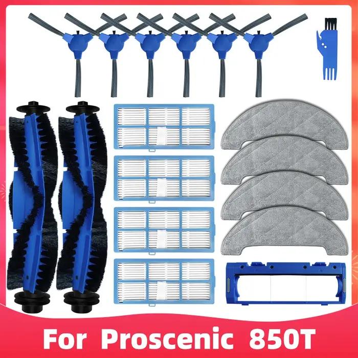 Convient pour Proscenic 850T / 850P Kit d'accessoires de pièces de rechange pour aspirateur robot, B