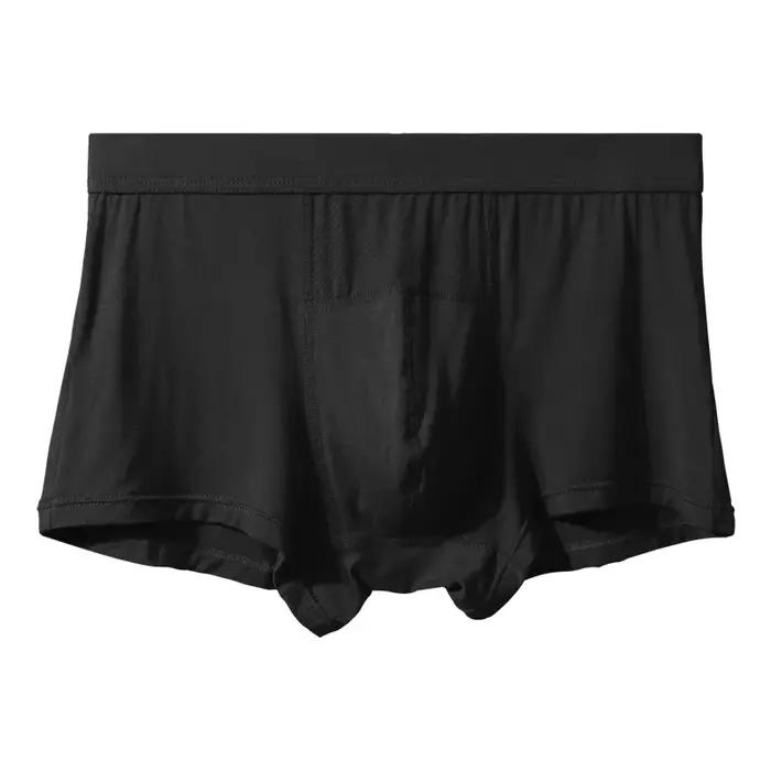 Slips en soie et modal avant plat quatre pièces sous-vêtements légers et respirants pour homme activités sportives et occasions estivales