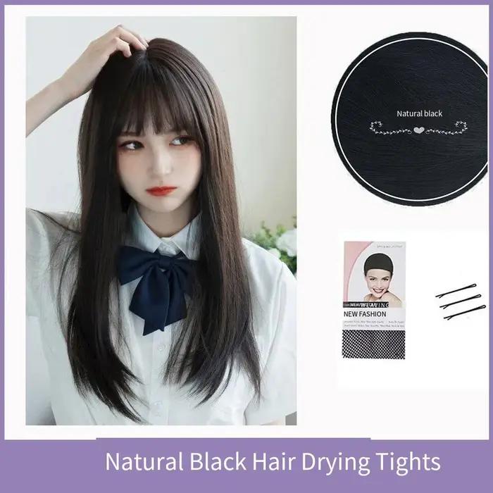 Extensions de cheveux synthétiques JK pour filles, perruque de Cosplay avec frange à Air, couvre-têt