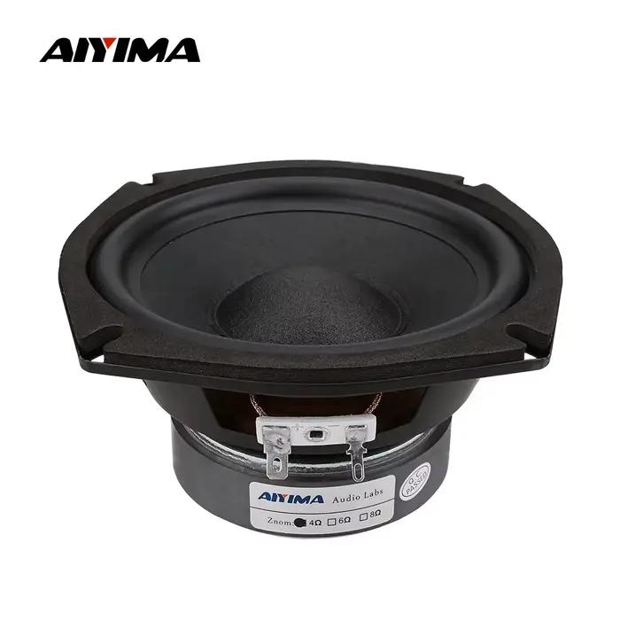 AIYIMA 1PC Haut-parleur Subwoofer 5,25 pouces, Driver Sonore 4/8 Ohm 120W, Colonne de Son, Home Ciné