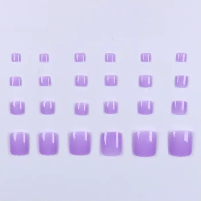 Ongles de Type presse 48 pièces, faux ongles carrés et de presse de taille moyenne, faux ongles poin