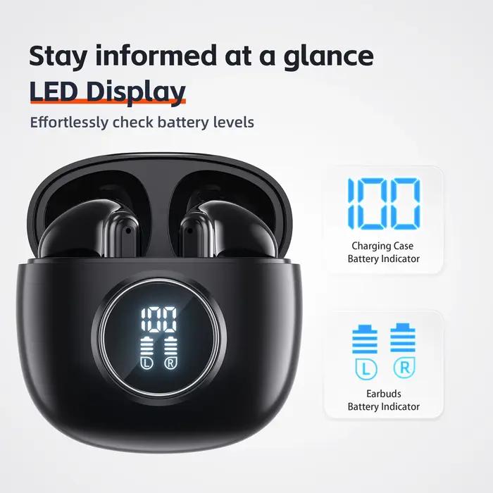 Écouteurs sans fil, QERE E40, nouveau TWS Bluetooth 5.3, Microphone HD, écouteurs HIFI, pilote 13mm,