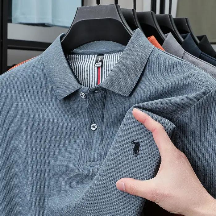 Polo homme 100% coton de luxe, broderie classique poney, confortable, tendance, nouvelle collection