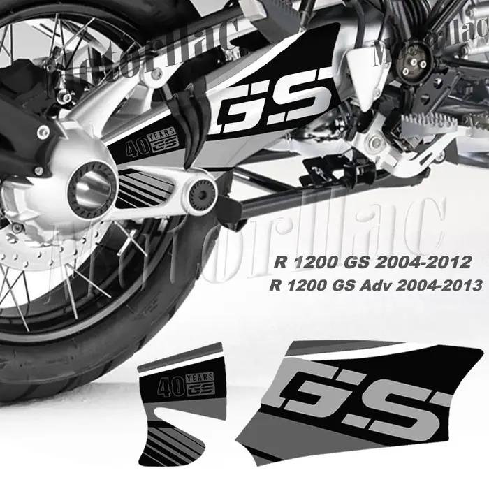 Autocollant de bras oscillant de moto 3M Triple noir 40 ans GS, autocollant d'arbre rotatif pour R12