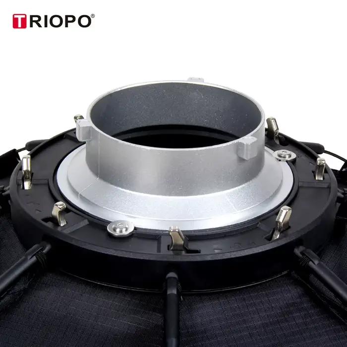 Triopo-Boîte à Lumière Octogonale Portable avec Grille en Nid d'Abeille pour Lumière LED Godox, Mont