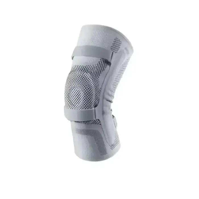 Genouillères de sport élastiques respirantes en nylon, protection antichoc avec sangle rotulienne en
