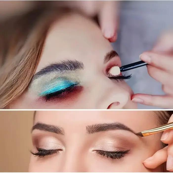 Ensemble de pinceaux de maquillage professionnels, poils synthétiques doux pour fond de teint, fard