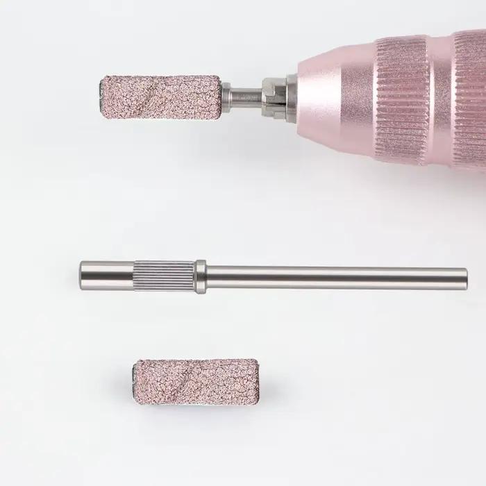 100 pièces bandes de ponçage pour perceuse à ongles avec 2 pièces jeu de mèches de mandrin, Mini pet