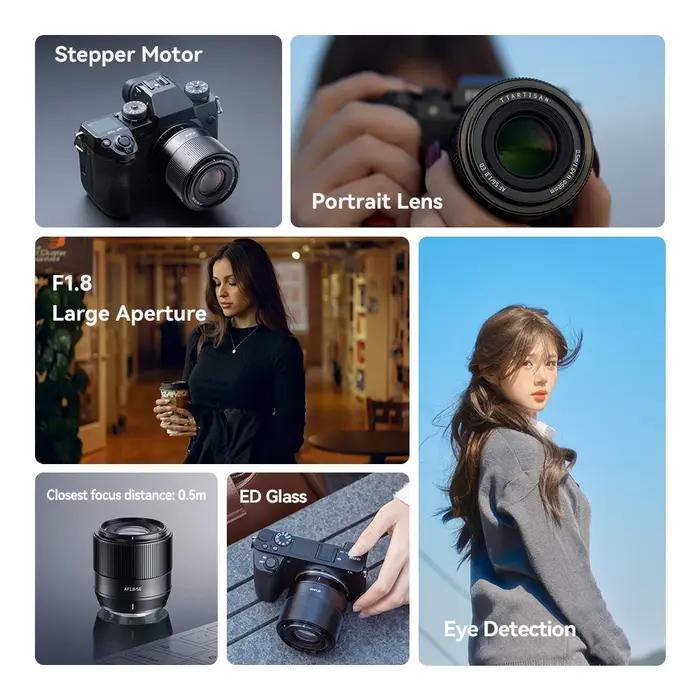 TTArtisan – objectif de caméra à mise au point automatique 56mm F1.8, monture X E Z pour Fujifilm XS