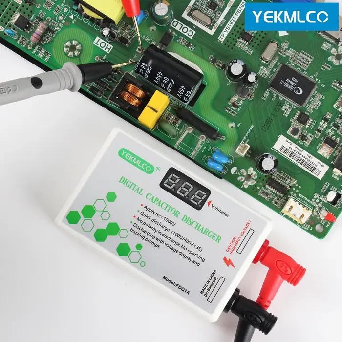 Déchargeur de condensateur 10-1000V, Protection contre les décharges rapides, outil de décharge de t