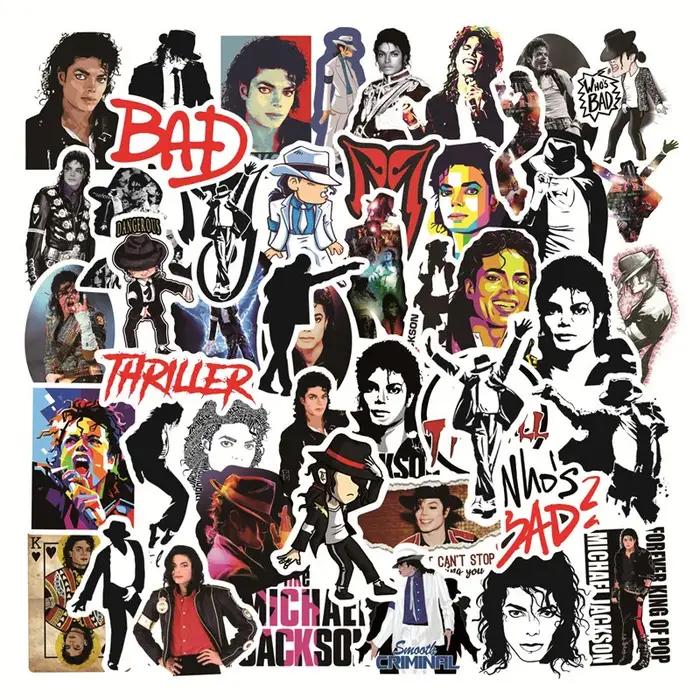Autocollants du chanteur Rock Star, Michael Jackson, graffiti, pour moto, bagage, planche à roulette