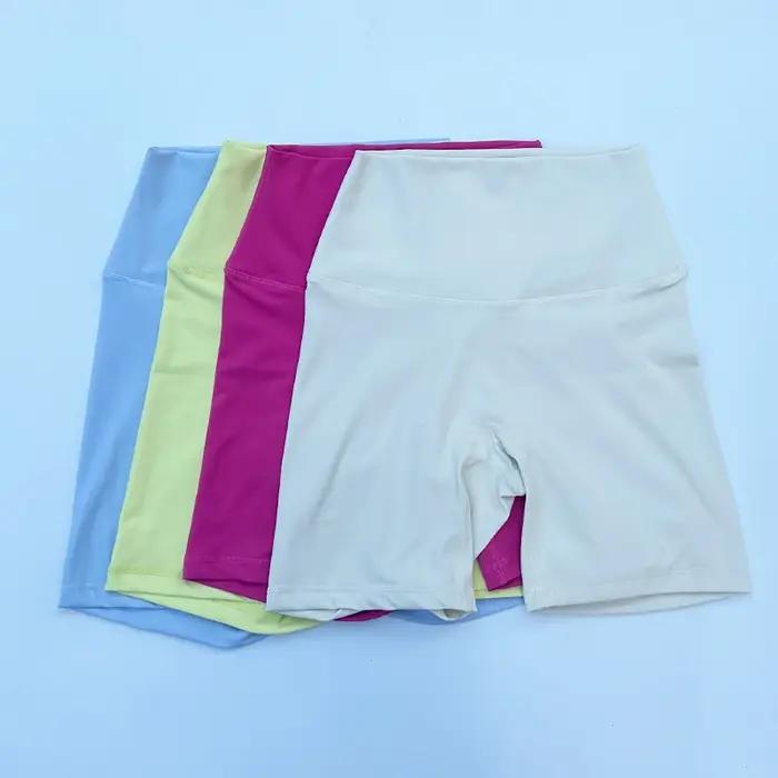 Short de sport taille haute pour femmes, short de Yoga, coupe cintrée, levage des fesses, course à p