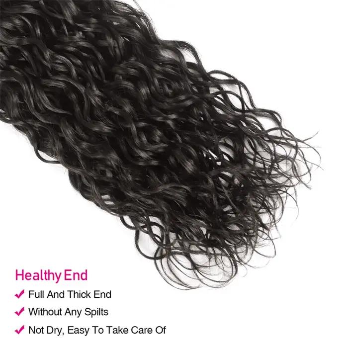 Mèches 100% naturelles vierges ondulées-UNice Hair, tissage à coudre, document riche naturel, 8 à 26