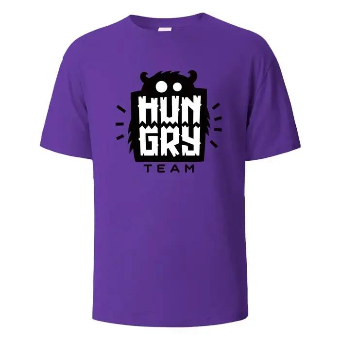 T-shirt imprimé affamé Hip-Hop drôle pour hommes et femmes, 100% coton, t-shirts basiques surdimensi