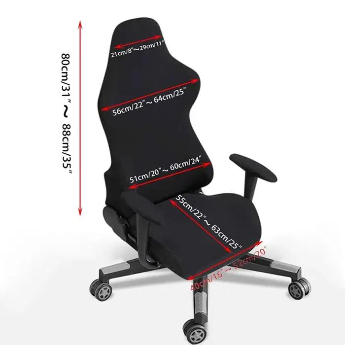 Housse de chaise de jeu en Jacquard polaire élastique, extensible, anti-poussière, housse de protect