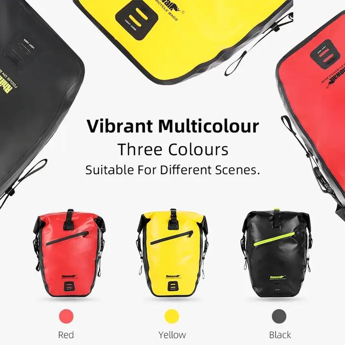 Bal inowalk-Sac de vélo rouge étanche, sac de vélo de voyage, sacs de coffre de siège arrière de vél