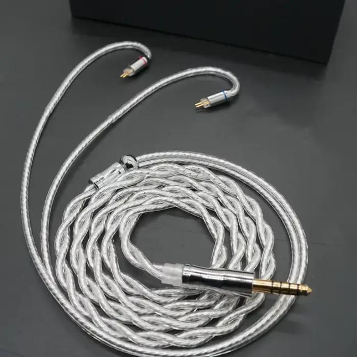 XINHS-Câble de mise à niveau pour casque K12, plaqué argent palladium, haute pureté, 2 brins