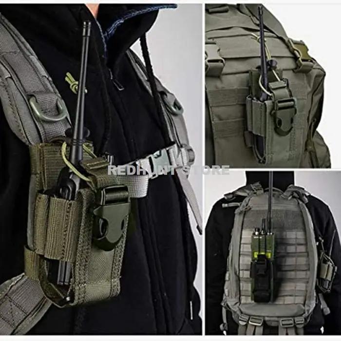 Sac de support de Radio tactique réglable, étui de Radio bidirectionnel Molle, support de pochette,