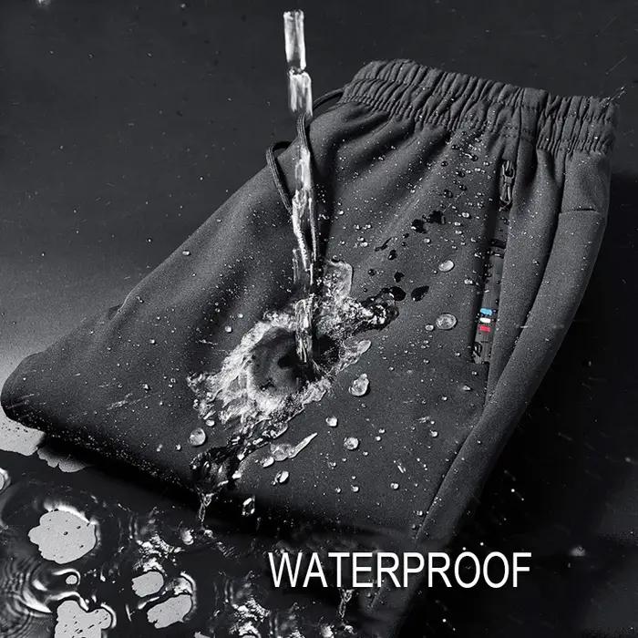 CHRLCK chaud imperméable pantalons de course hommes hiver Softshell polaire pantalon femmes Jogging