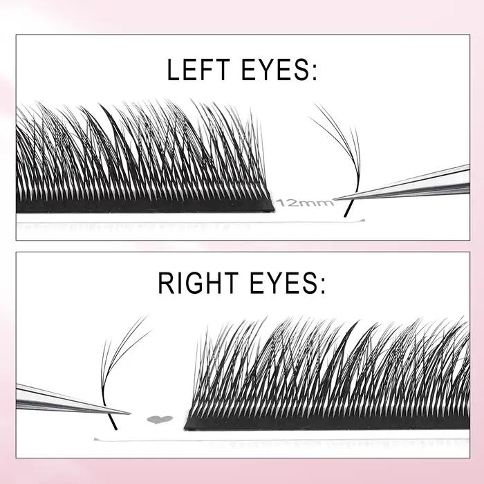 CoMango 5D fox YY shape eye lashes extension C/D curl professional black fox eye style lash high qua