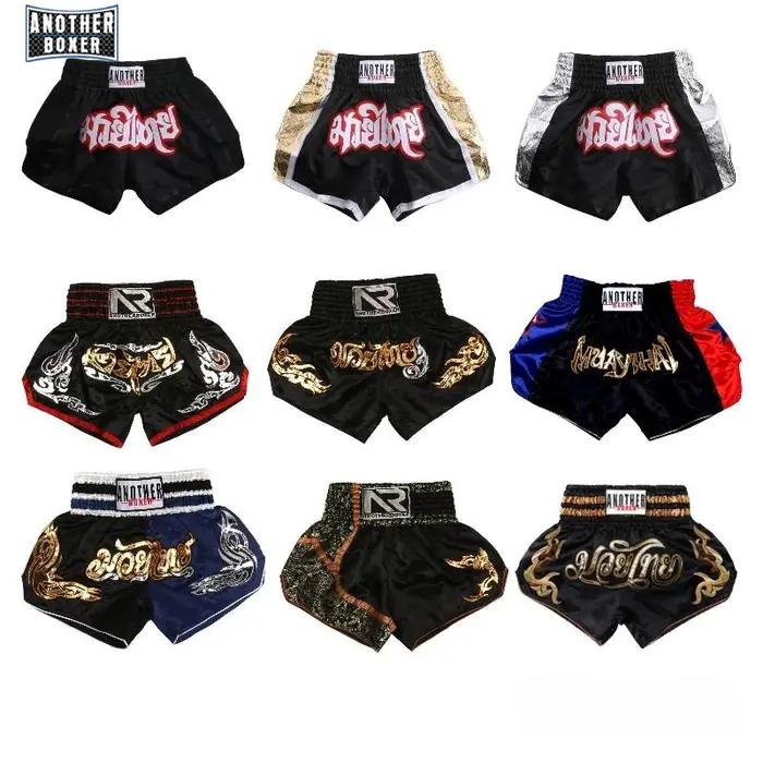 Short de boxe pour hommes, femmes et enfants, homme Muay Thai de haute qualité, short BJJ noir, pant