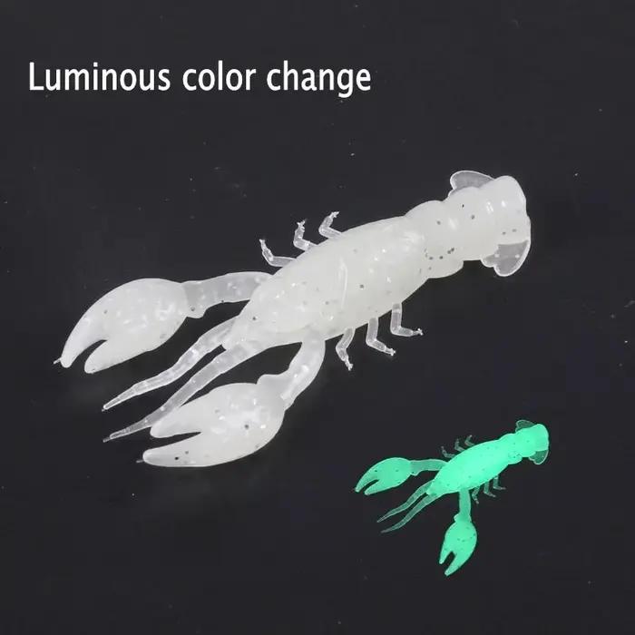 5/10 pièces leurres de poisson souples appâts de crevettes artificielles matériel de pêche homard éc