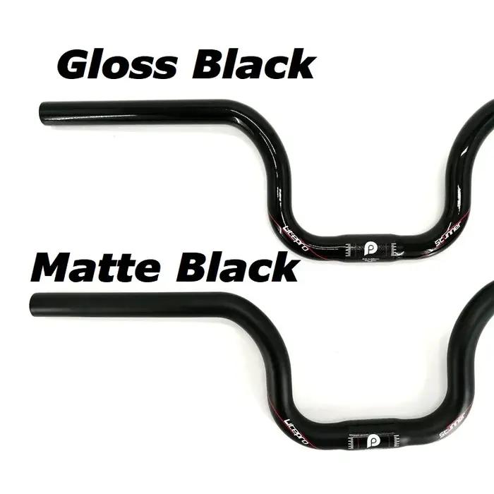 Litepro guidon ultraléger en forme d'hirondelle en Fiber de carbone 25.4mm 580mm 540mm pour guidon d