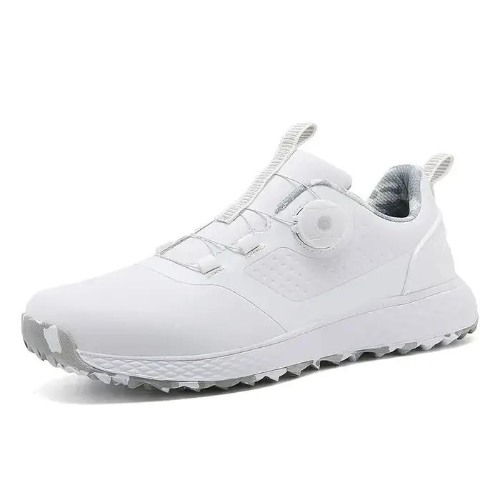Baskets de golf imperméables pour hommes et femmes, chaussures de golfeurs confortables, mode décont