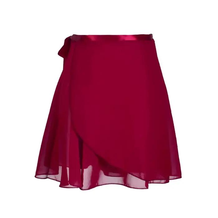 Adulte en mousseline de soie Ballet Tutu danse jupe femmes filles gymnastique jupe portefeuille form
