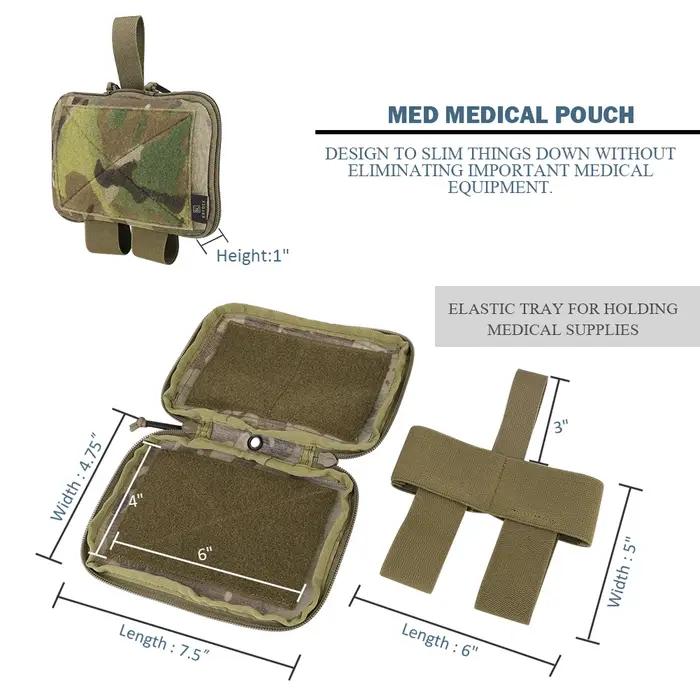 KRYDEX ceinture tactique TRA MED1 pochette médicale EMT pochette utilitaire de premiers secours IFAK