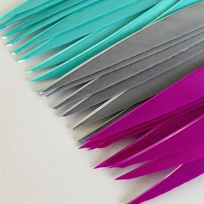 Plumes de flèches d'archerie 100 pièces 5 pouces palettes dinde réelles pour chasse et tir cible