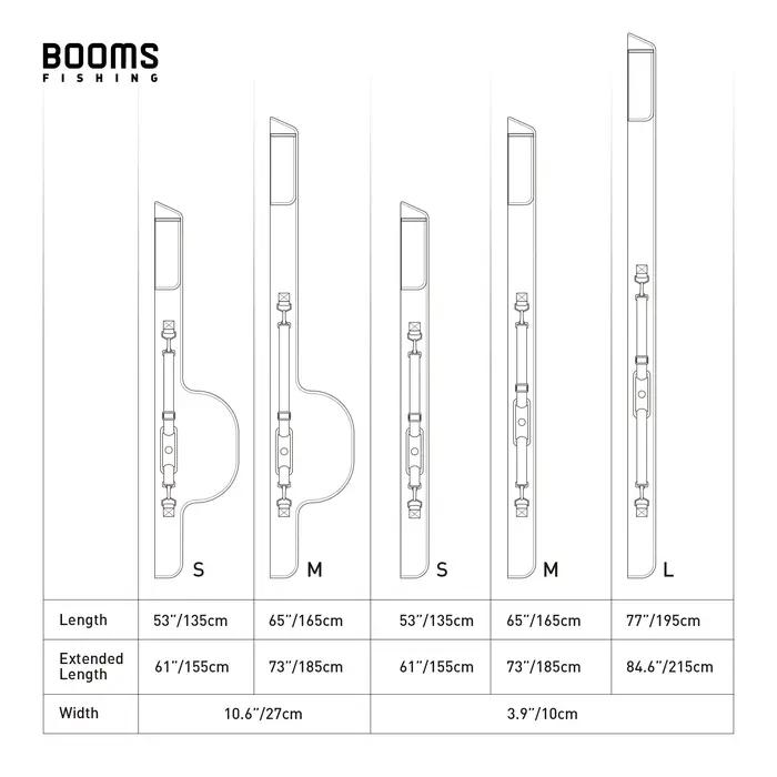 Booms Fishing PB3 sac de canne à pêche mallette de rangement pour poteau 130 cm à 215 cm pliant appl