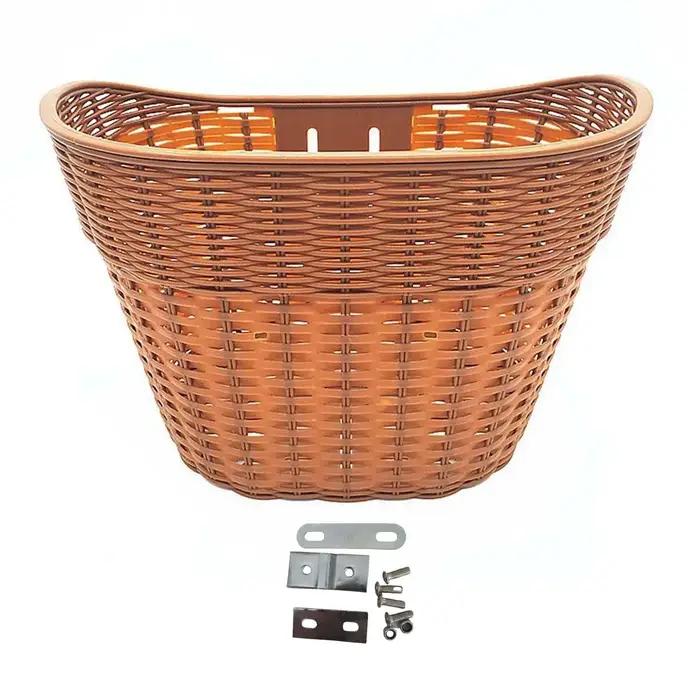 Panier de vélo durable style rétro guidon avant sacoche de transport amovible pour adultes balades urbaines et randonnées