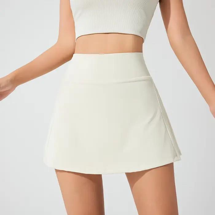 202 leisure-Jupe Courte Respirante et artificiel astique pour Femme, Tenue de dehors, de Course, de