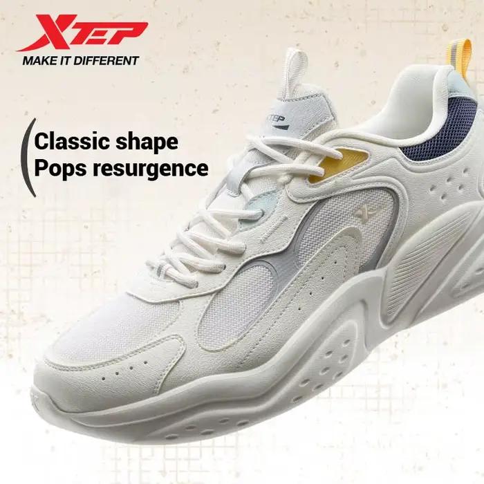 Xtep-Chaussures Décontractées à Semelles Optiques pour Femme, Légères, Respirantes, Rétro, Loisirs,