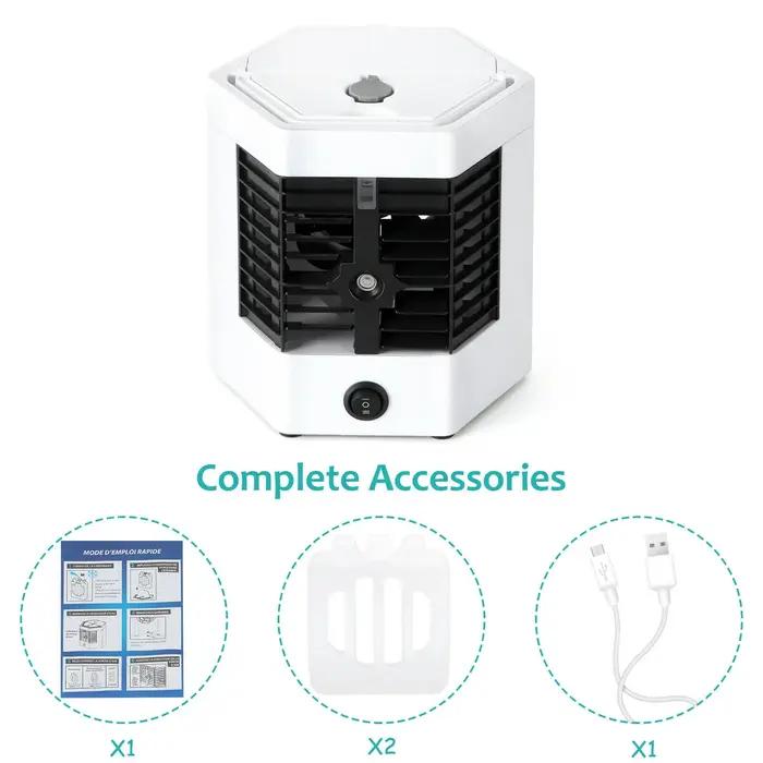 Ventilateur de table USB portable, petit ventilateur pour bureau, ventilateur de refroidissement per