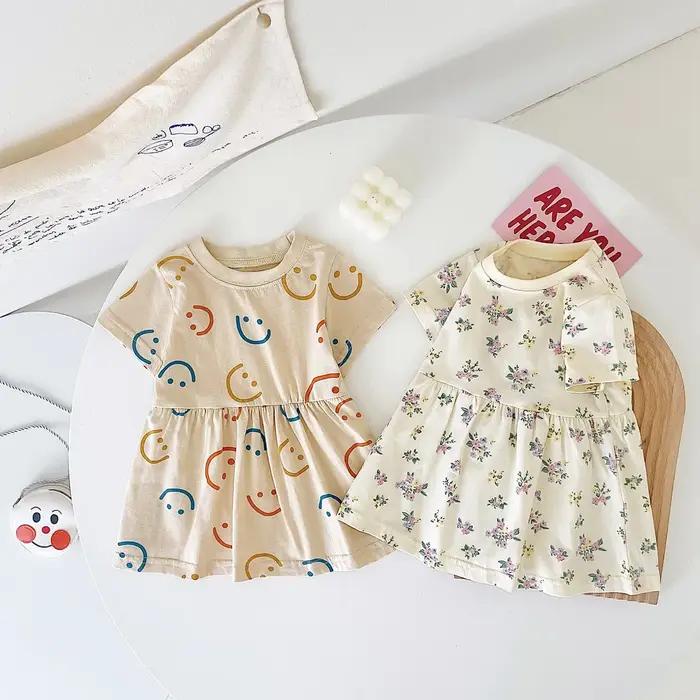 Sanlutoz – robe d'été à manches courtes pour bébé, motif mignon, vêtements décontractés pour enfants