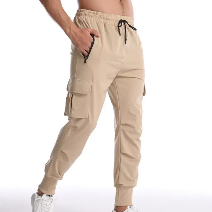 Pantalon de Sport camouflage pour hommes, pantalon de Fitness, fin, ample, extensible, à séchage rap